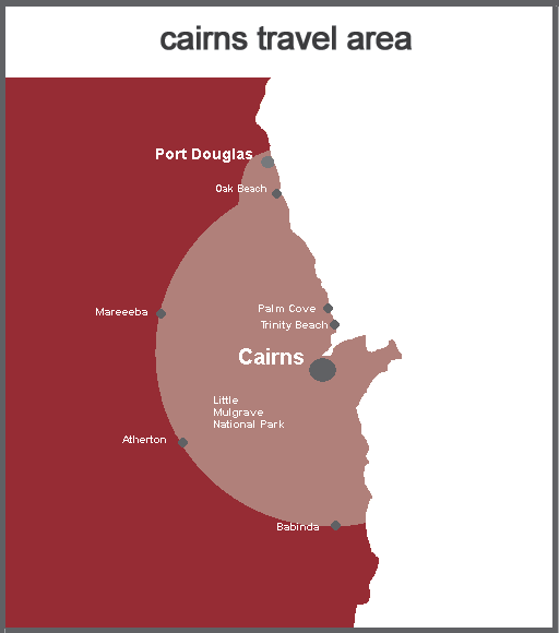 Cairns area of use map