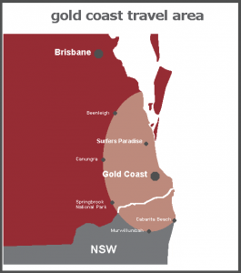 Gold Coast area of use map